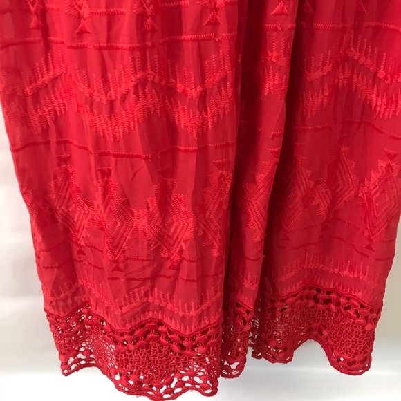 Olivia Culpo Red Embroidered Dress - Picture 6 of 7